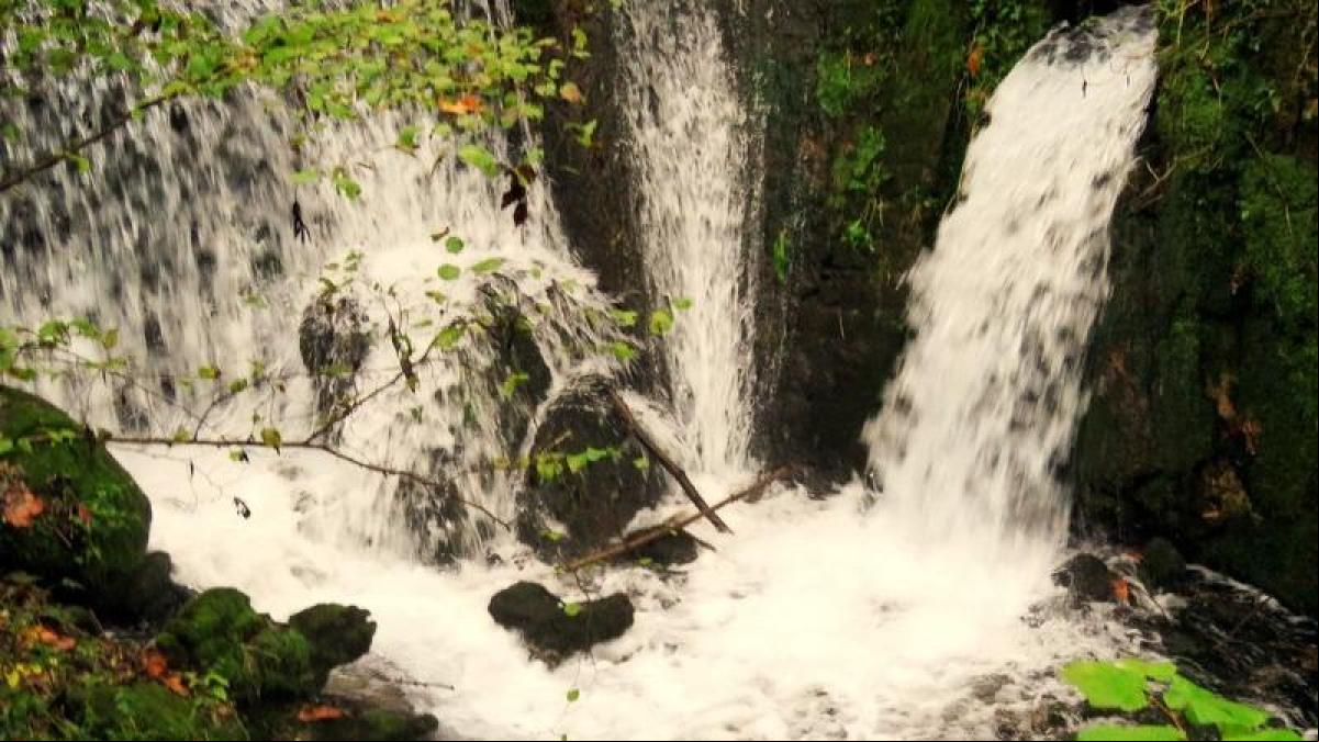 Las fuentes de Ogassa lucen en cascada