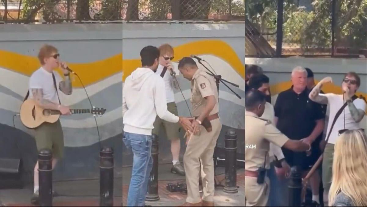 Ed Sheeran organiza un concierto callejero en la India y la policía lo desmantela: “¿Qué les pasa?”
