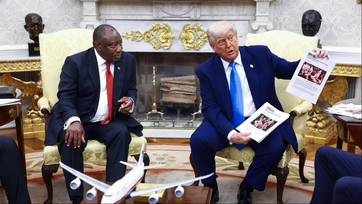 Trump mostró una imagen del Congo como una de las pruebas del “genocidio blanco” en Sudáfrica