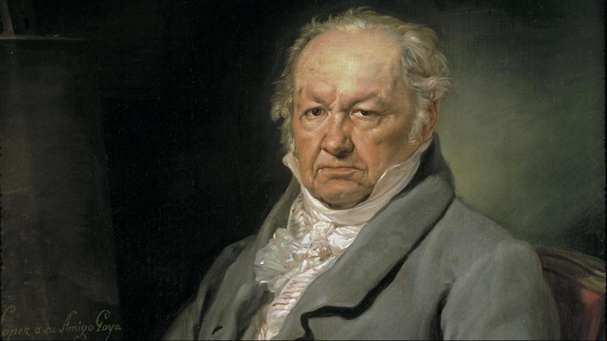 Retrato de Goya, académico y creador en Madrid