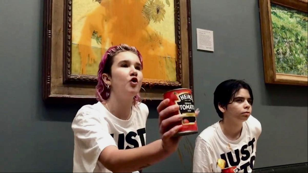 Sopa de tomate en el museo