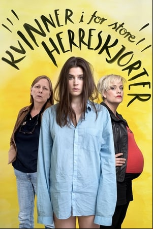 Kvinner i for store herreskjorter