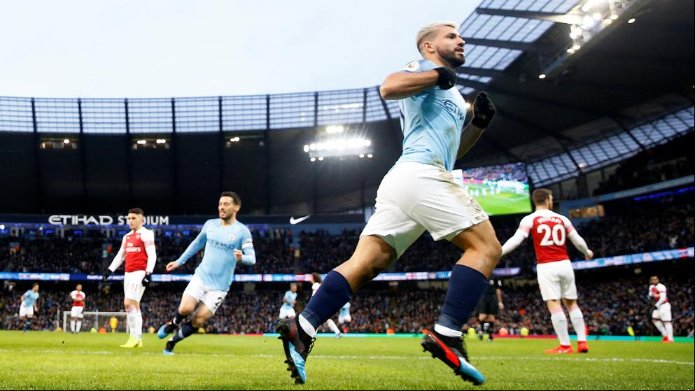 El ‘Kun’ Agüero somete al Arsenal