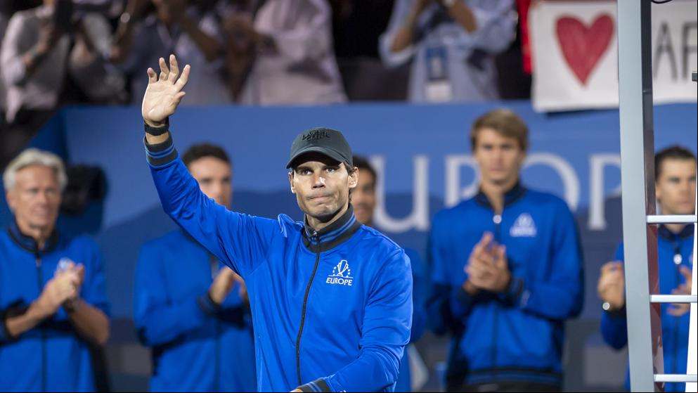 Rafa Nadal se retira por lesión de la Copa Laver